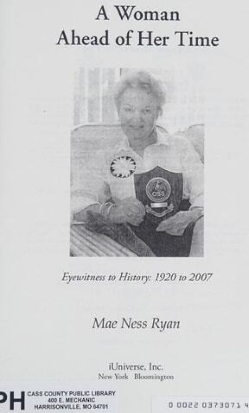 A Woman Ahead of Her Time av Mae Ness Ryan (Paperback)