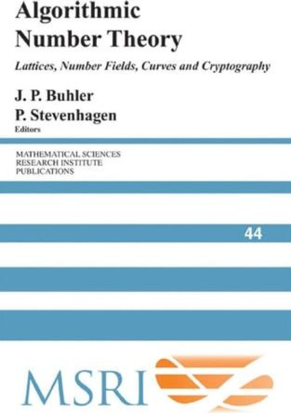Algorithmic Number Theory av J. P. Buhler, Peter Stevenhagen, P. Stevenhagen (Hardcover)