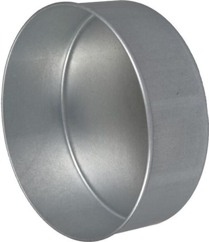 115316 Endelokk med muffe, galvanisert 160 mm