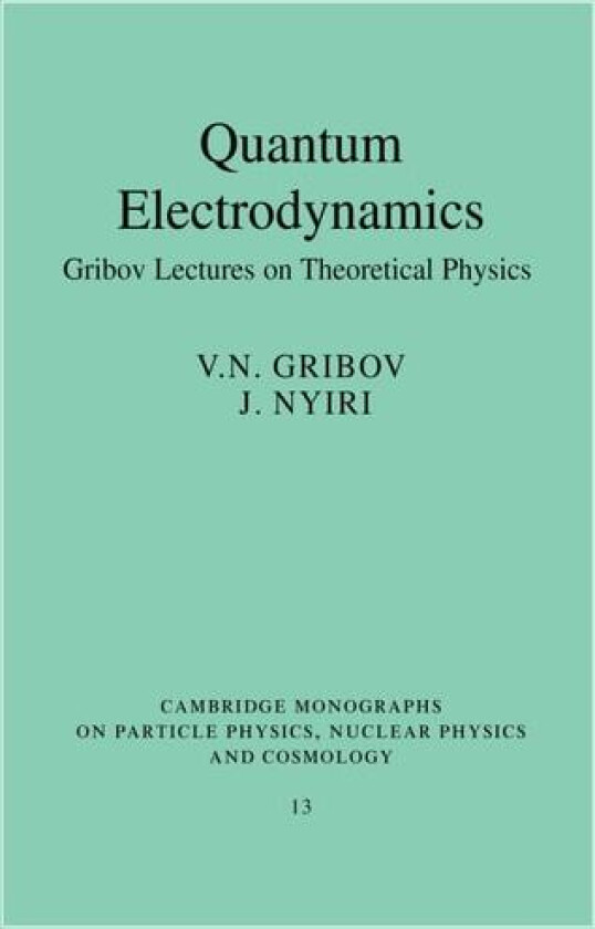 Quantum Electrodynamics av V.N. Gribov, J. Nyiri (Paperback)