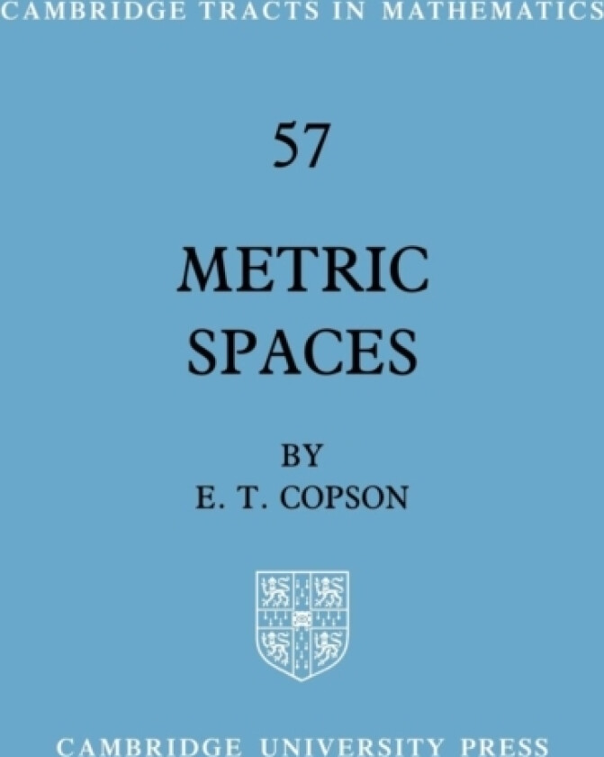 Metric Spaces av E.T. Copson (Paperback)
