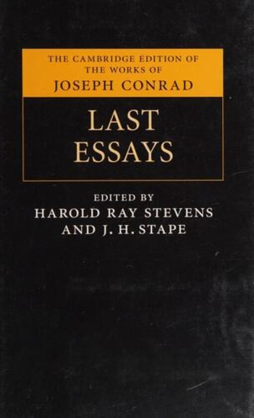 Last Essays av Joseph Conrad (Hardcover)