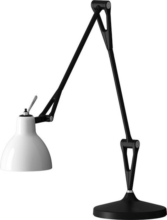 - Luxy T2 Bordlampe Svart/Blank Hvit