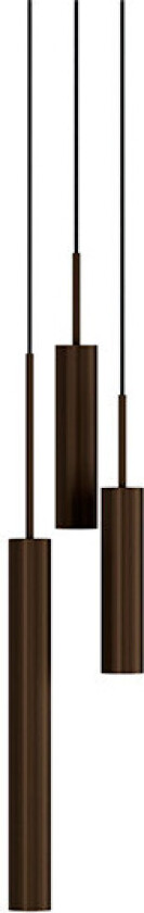 - Tubulaire 3 Pendel Alu/Anodized Bronzed