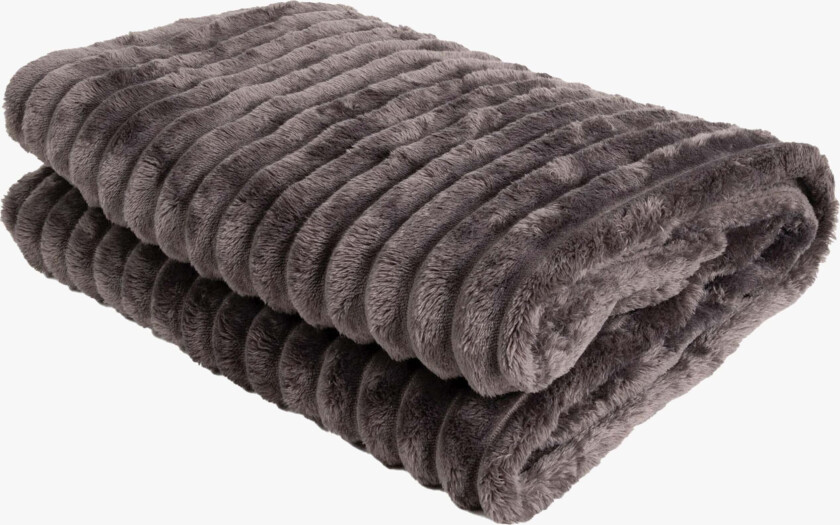Stripe Pledd 130x170, Kullgrå - Tekstiler - 100% Polyester