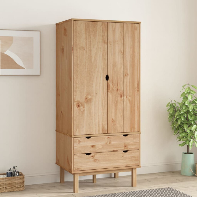 Garderobe OTTA 76,5x53x172 cm heltre furu