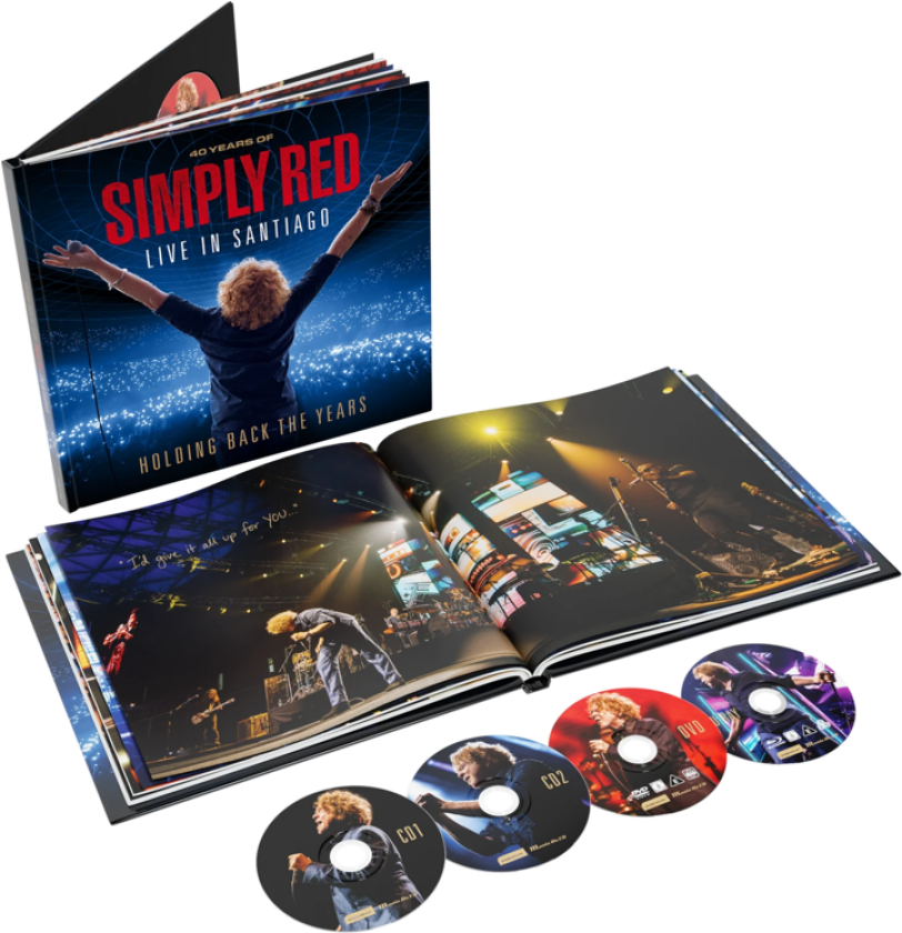 Simply Red Holding Back the Years: 40 Years of Simply Red, Live in Santiago CD