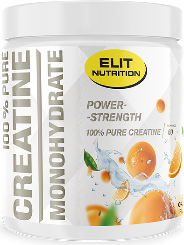 ELIT 100% Pure Creatine monohydrate, 300 g, Orange