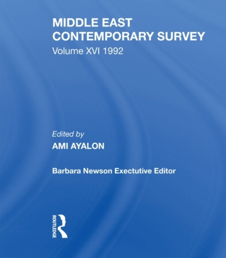 Middle East Contemporary Survey, Volume Xvi, 1992 av Ami Ayalon (Hardcover)
