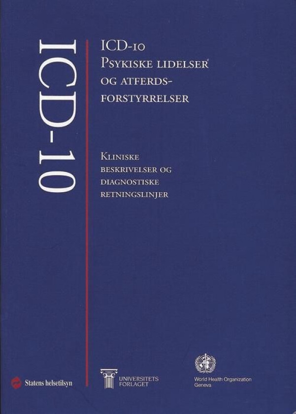 ICD-10 psykiske lidelser og atferdsforstyrrelser