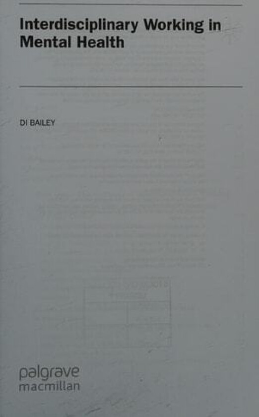 Interdisciplinary Working in Mental Health av Di Bailey (Paperback)