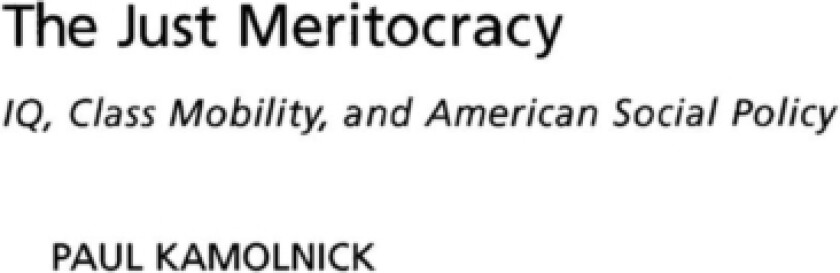 The Just Meritocracy av Paul Kamolnick (Hardcover)