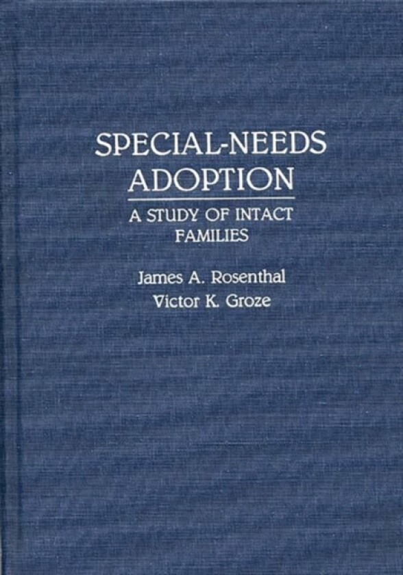 Special-Needs Adoption av Victor K. Groza, James Rosenthal (Hardcover)