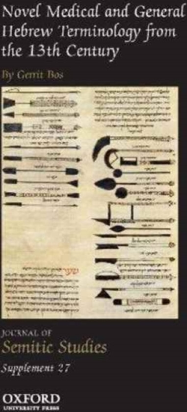 Novel Medical and General Hebrew Terminology from the 13th Century. av Gerrit Bos (Paperback)