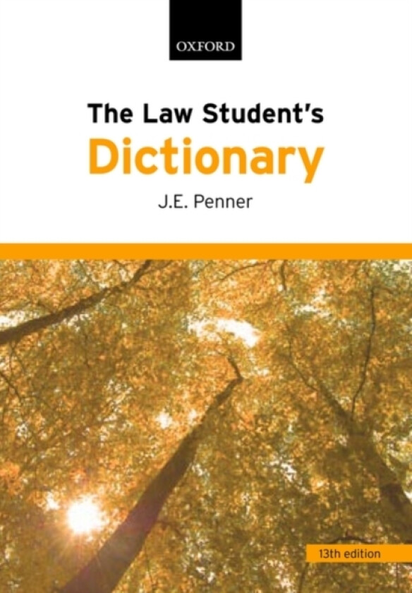 The Law Student's Dictionary av James Penner (Paperback)
