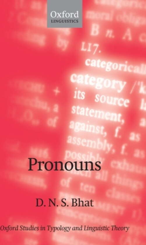 Pronouns av Darbhe Narayana Shankara Bhat (Paperback)