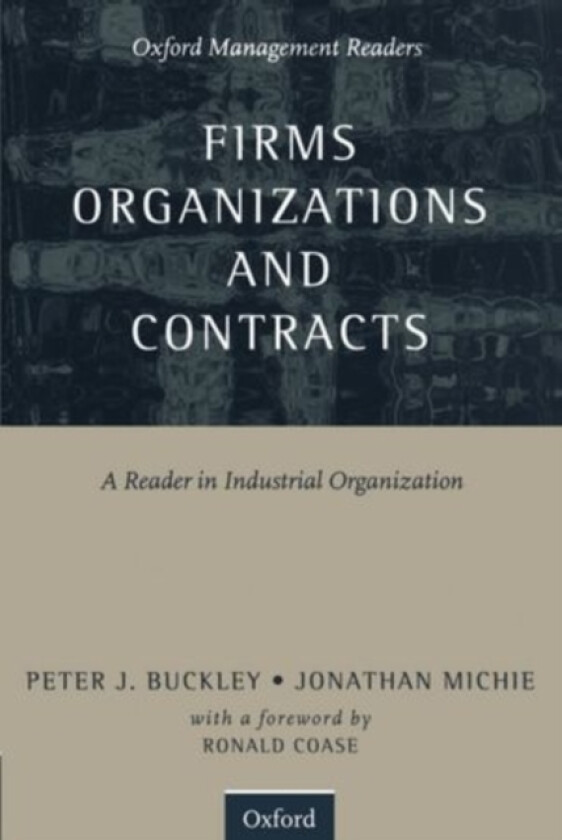 Firms, Organizations and Contracts av Ronald Coase (Paperback)