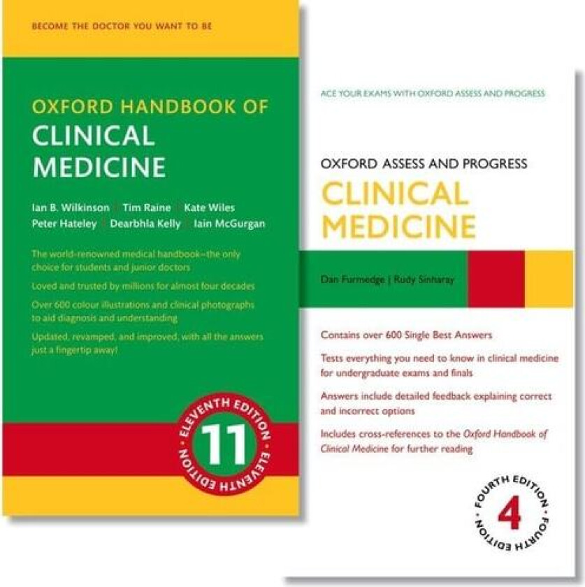 Oxford Handbook of Clinical Medicine and Oxford Assess and Progress: Clinical Medicine pack (Oxford Medical Handbooks) av Ian Wilkinson, Tim Raine, Kate Wiles (Paperback)