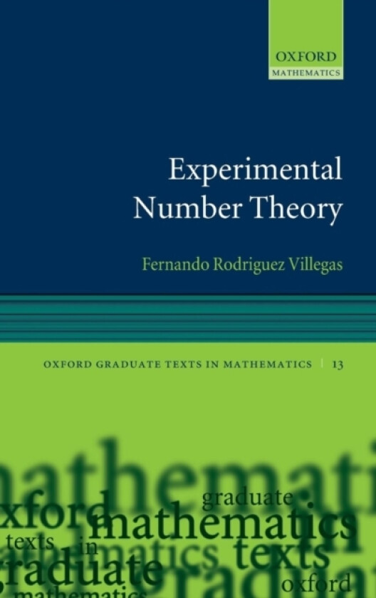 Experimental Number Theory av Fernando Rodriguez Villegas (Hardcover)