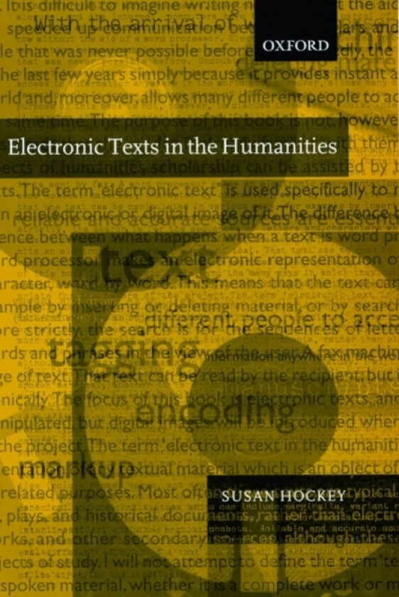 Electronic Texts in the Humanities av Susan Hockey (Paperback)