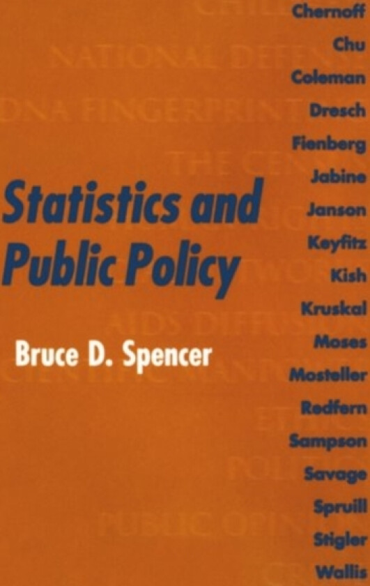 Statistics and Public Policy av Bruce D. Spencer (Hardcover)