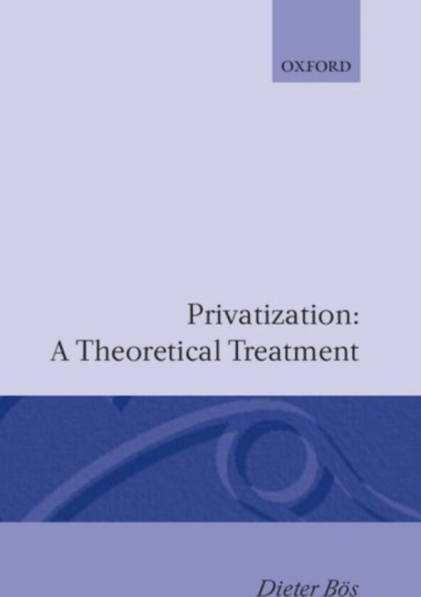 Privatization: A Theoretical Treatment av Dieter Bos (Hardcover)