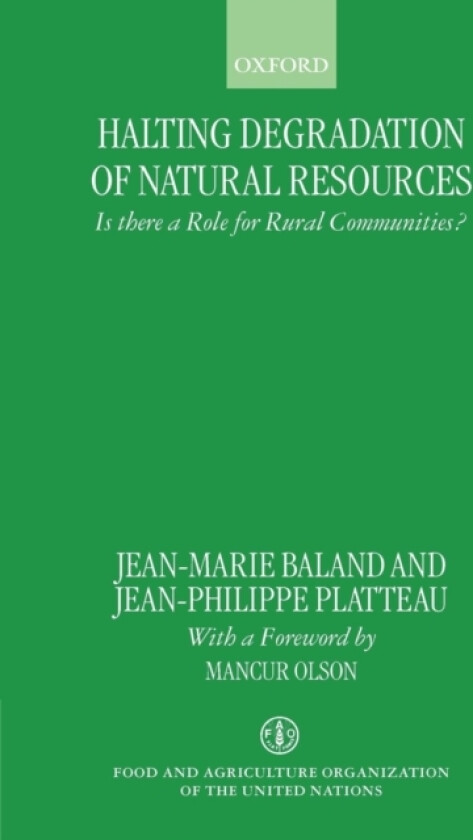 Halting Degradation of Natural Resources av Jean-Marie Baland, Jean-Philippe Platteau (Paperback)