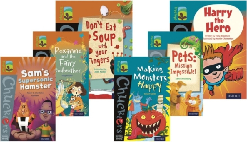 Oxford Reading Tree TreeTops Chucklers: Oxford Level 8-9: Pack of 6 av Meg Harper, Adam and Charlotte Guillain, Susan Gates (Paperback)