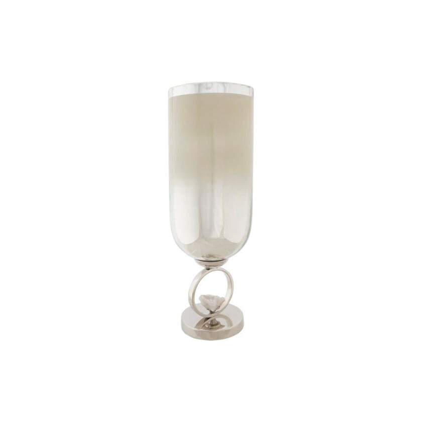 Vase DKD Home Decor Champagne Glass Aluminium (15 x 15 x 44 cm)