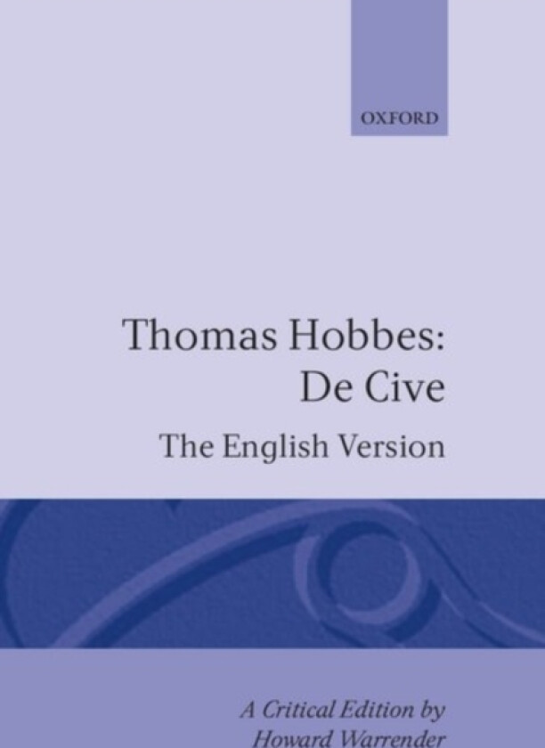 De Cive: The English Version av Thomas Hobbes (Hardcover)