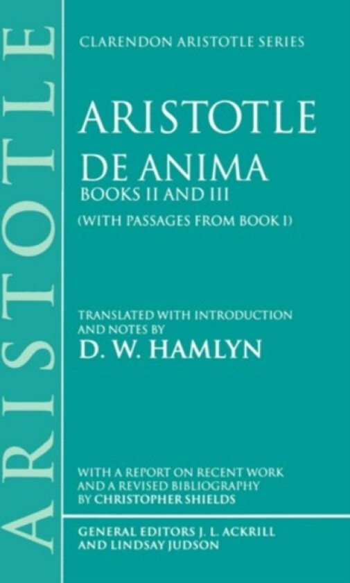 De Anima av Aristotle (Hardcover)