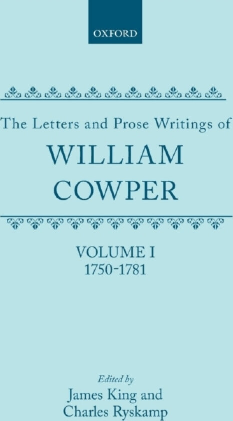 The Letters and Prose Writings of William Cowper av William Cowper (Hardcover)
