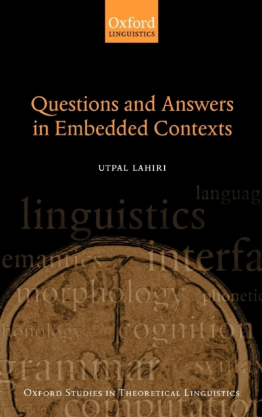 Questions and Answers in Embedded Contexts av Utpal Lahiri (Hardcover)