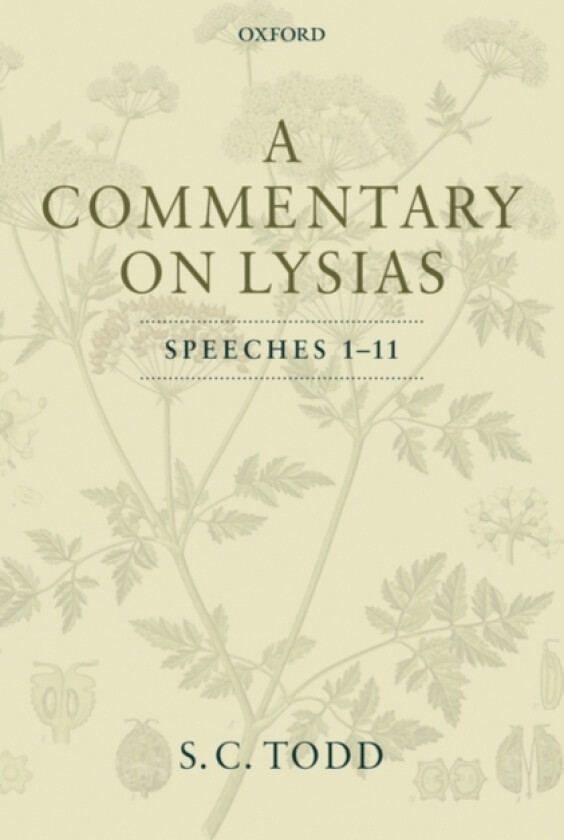 Bilde av A Commentary on Lysias, Speeches 1-11 av S.C. Todd (Hardcover)