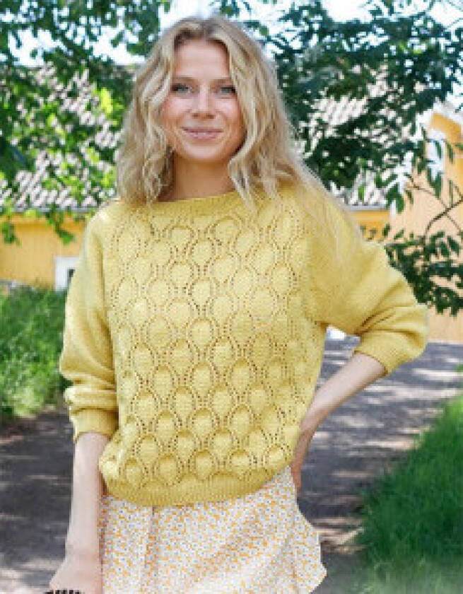 Queen Bee by DROPS Design - Genser Strikkeoppskrift str. S - XXXL - XXX-Large