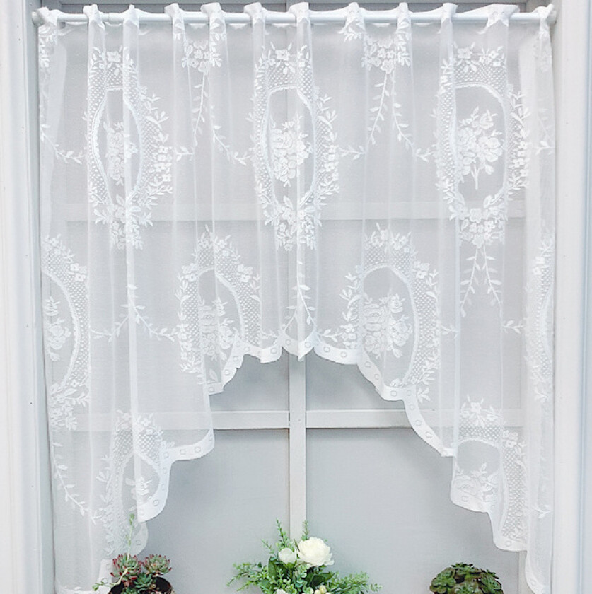 Panelgardin hvit kort gardin #100*150 cm