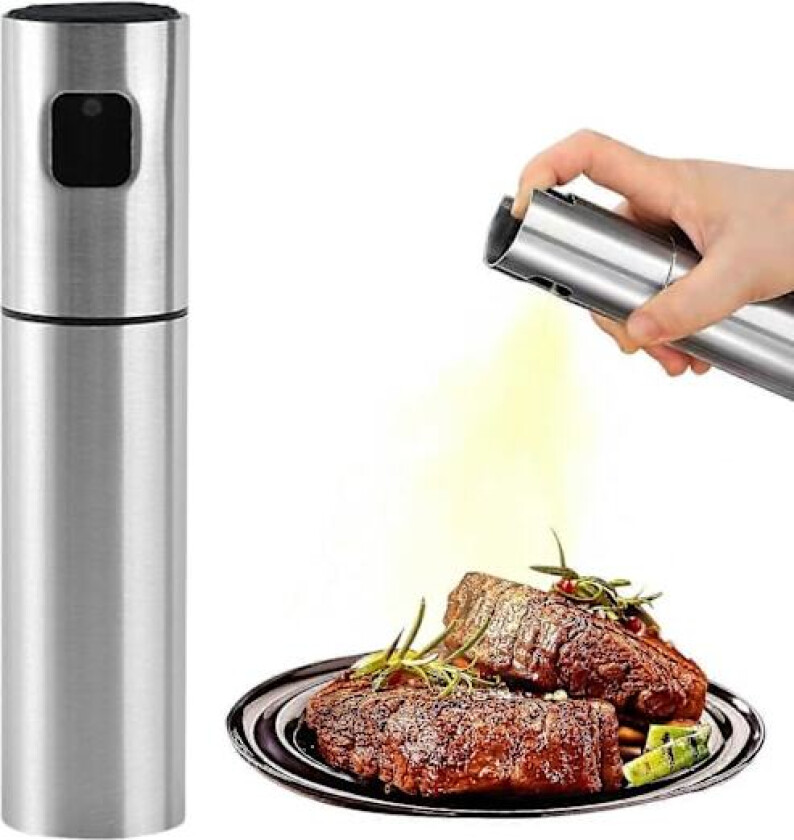 Olje Atomizer Matolje Sprayflaske Rustfritt Stål Oljedispenser Atomizer Matlaging Grill Olje Atomizer (100ML)