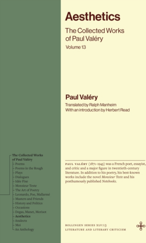 Aesthetics The Collected Works of Paul Valery, Volume 13