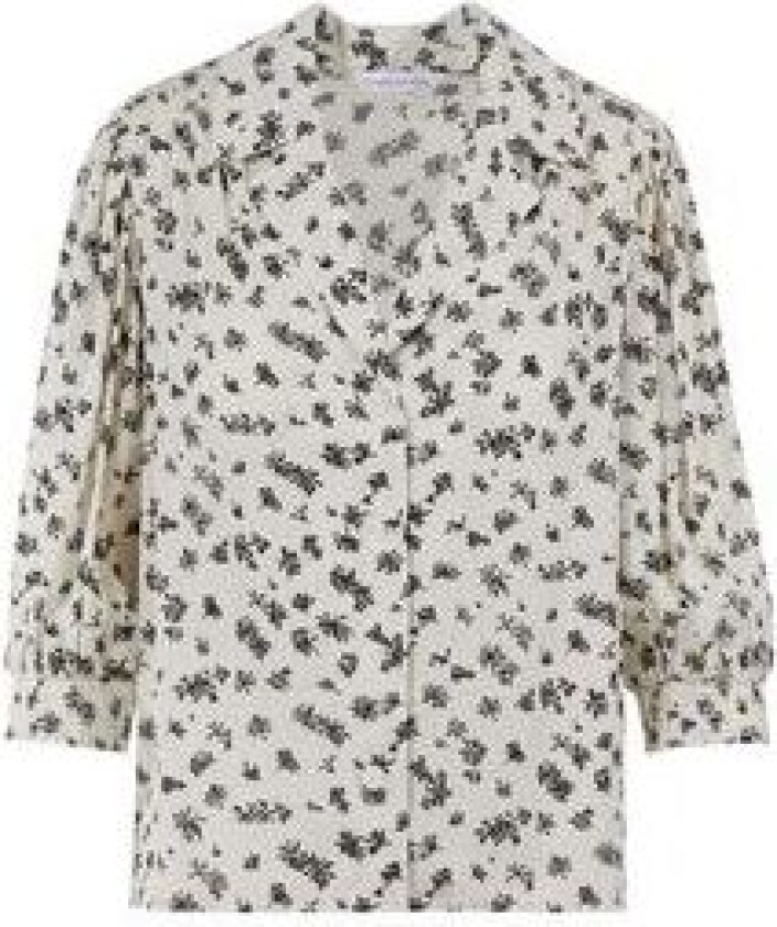 Caria Blouse - Black Dandelion Print M