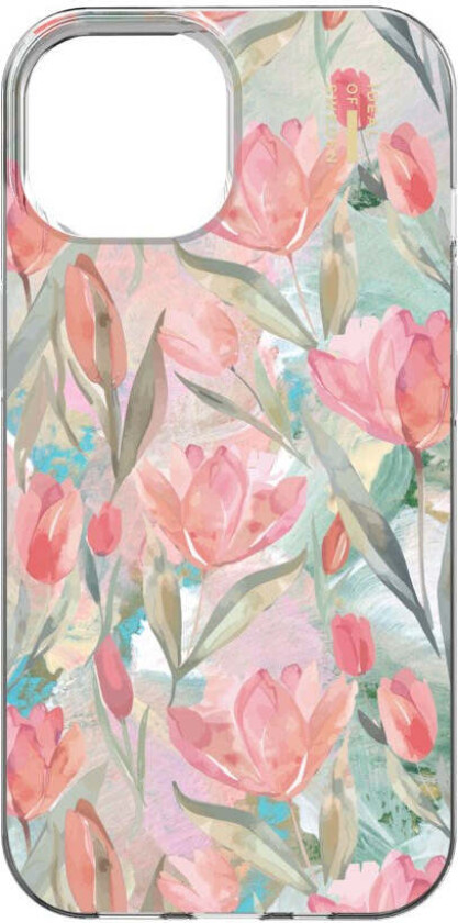 iPhone 17e / 16e / 15 / 14 / 13 iDeal Of Sweden Clear Case - MagSafe Kompatibel - Tulip Bloom