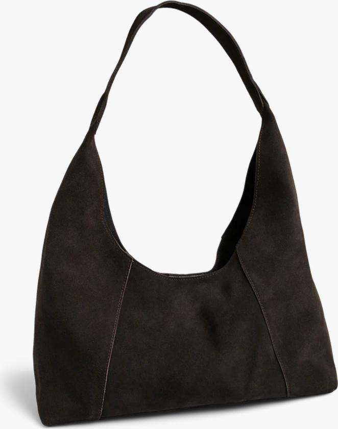 Joye Suede Hobo Bag - Brun - Dame - Vesker - Skinnvesker