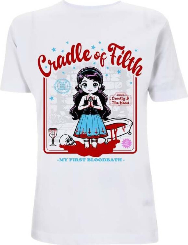 T-skjorte - My First Blood Bath - S til 3XL - Herrer - hvit