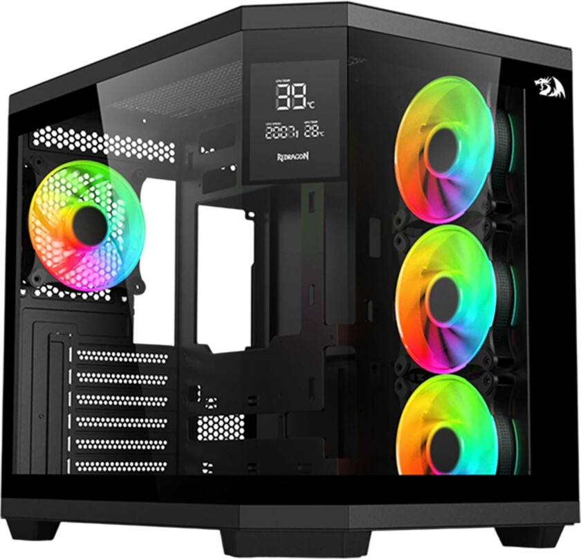 GC-625-PRO Vision ARGB PC-kabinett - ATX, ITX, MicroATX - Svart