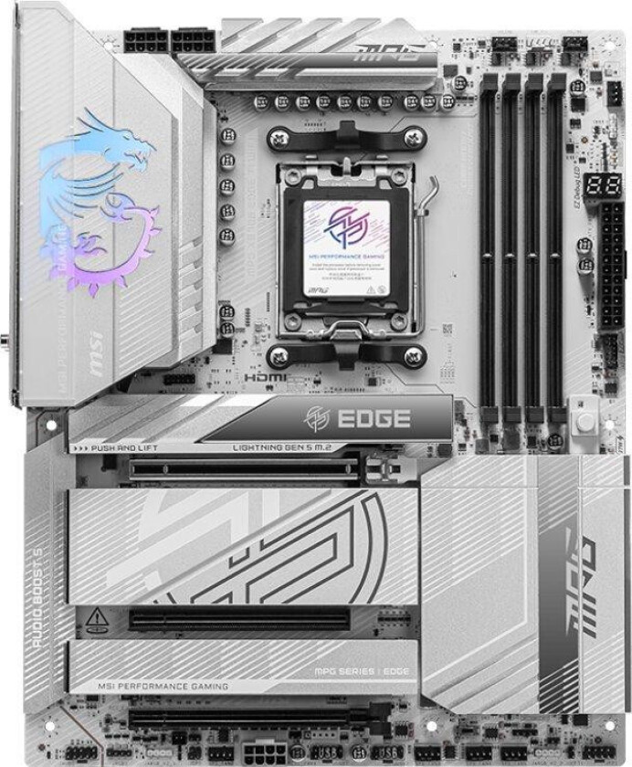 MPG X870E EDGE TI WiFi Hovedkort - AMD AM5, DDR5, ATX, WiFi 7