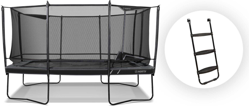 Bilde av Legend Rektangulær / 5,3 m x 3,6 m / Trampoline + Stige