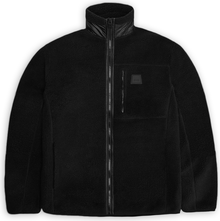 Rains Unisex Yermo Fleece Jacket T1 Black M, Black