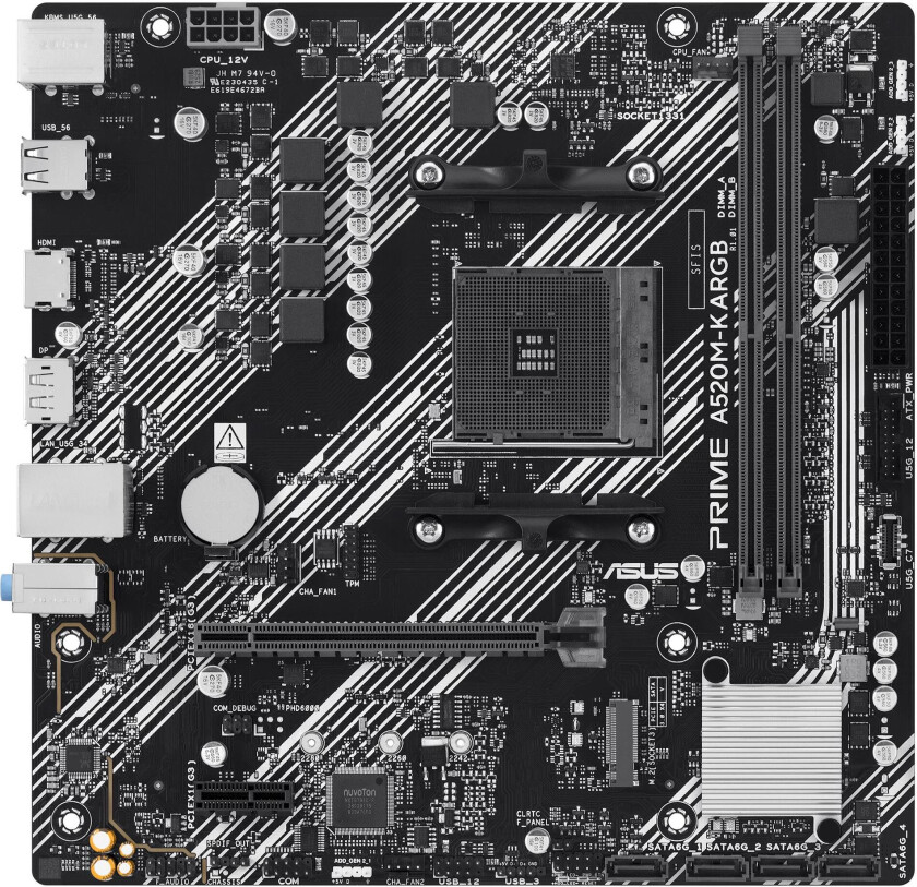 PRIME A520M-K ARGB (AMD,AM4,DDR4,mATX)