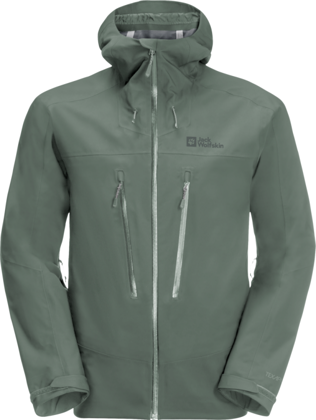 Men's Kammweg 3-Layer Jacket Hedge Green L, Hedge Green