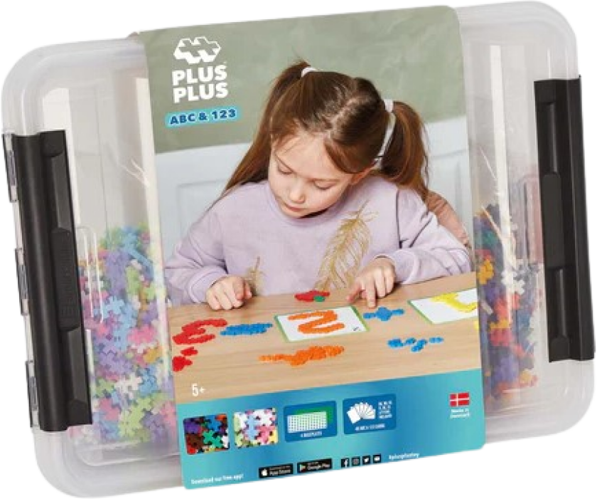 Bilde av Plus-Plus - ABC&123 Storage Box / 2000 pcs ( 3923 )
