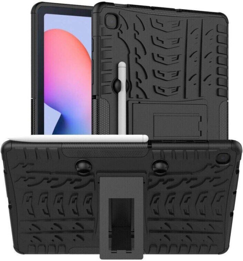 Støtsikker deksel med stativ Galaxy Tab S6 Lite : Farge - Svart